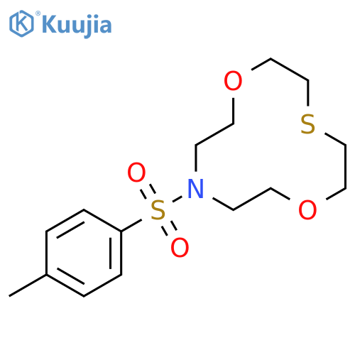1,7-Dioxa-4-thia-10-azacyclododecane, 10-[(4-methylphenyl)sulfonyl]- structure