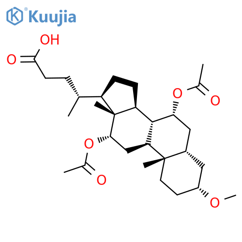 Cholan-24-oic acid, 7,12-bis(acetyloxy)-3-methoxy-, (3a,5b,7a,12a)- structure