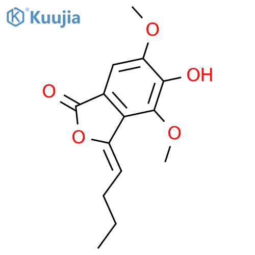 1(3H)-Isobenzofuranone, 3-butylidene-5-hydroxy-4,6-dimethoxy- structure