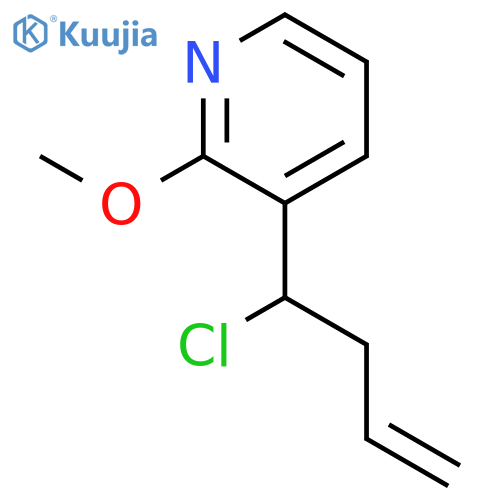 Pyridine, 3-(1-chloro-3-butenyl)-2-methoxy- structure