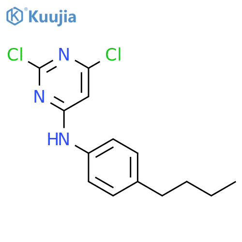 4-Pyrimidinamine, N-(4-butylphenyl)-2,6-dichloro- structure