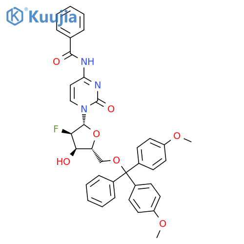 5'-O-DMT-N4-Bz-2'-F-dC structure