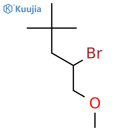 Pentane, 2-bromo-1-methoxy-4,4-dimethyl- structure