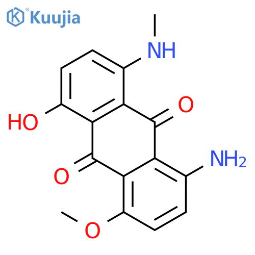 9,10-Anthracenedione, 1-amino-5-hydroxy-4-methoxy-8-(methylamino)- structure