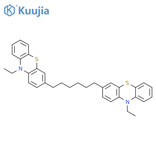 10H-Phenothiazine, 3,3'-(1,6-hexanediyl)bis[10-ethyl- structure