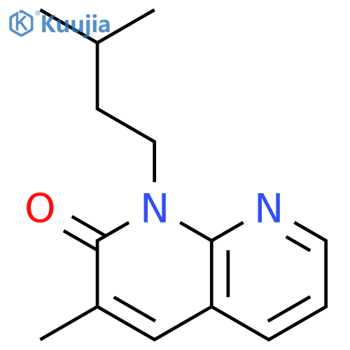1,8-Naphthyridin-2(1H)-one,3-methyl-1-(3-methylbutyl)- structure