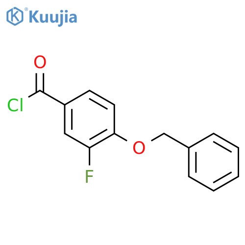 Benzoyl chloride, 3-fluoro-4-(phenylmethoxy)- structure