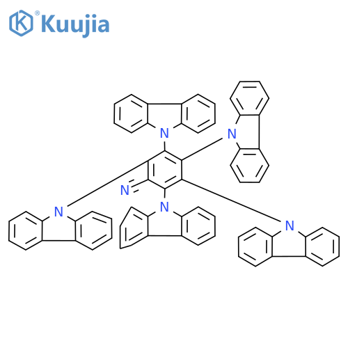 2,3,4,5,6-Penta(9H-carbazol-9-yl)benzonitrile structure