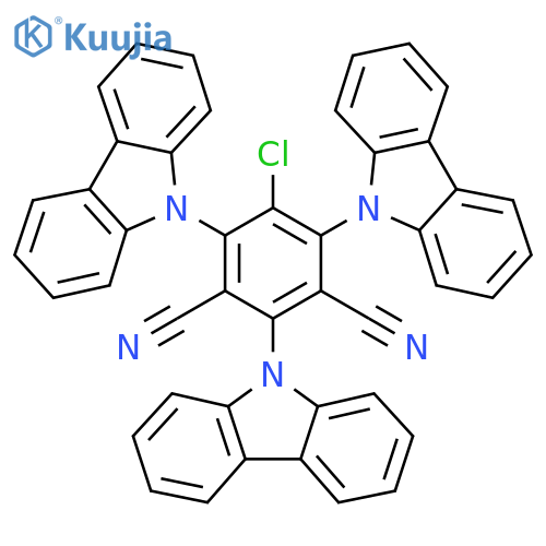 2,4,6-tris(9H-carbazol-9-yl)-5-chlorobenzene-1,3-dicarbonitrile structure