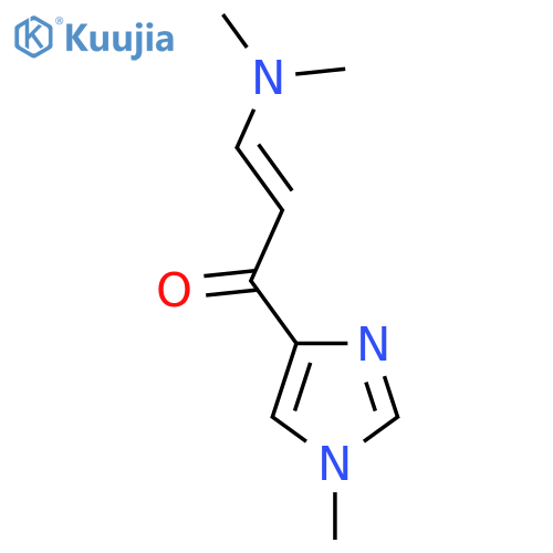 3-(dimethylamino)-1-(1-methyl-1H-imidazol-4-yl)prop-2-en-1-one structure