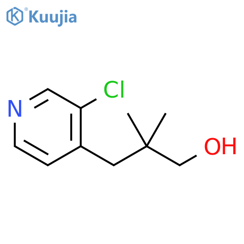 3-(3-chloropyridin-4-yl)-2,2-dimethylpropan-1-ol structure