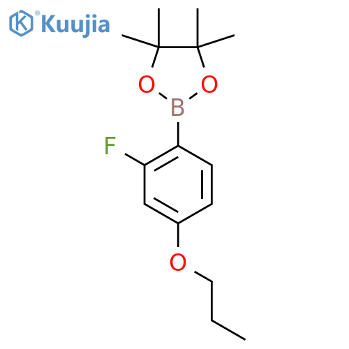 2-(2-Fluoro-4-propoxyphenyl)-4,4,5,5-tetramethyl-1,3,2-Dioxaborolane structure