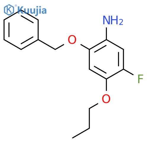 2-(benzyloxy)-5-fluoro-4-propoxyaniline structure