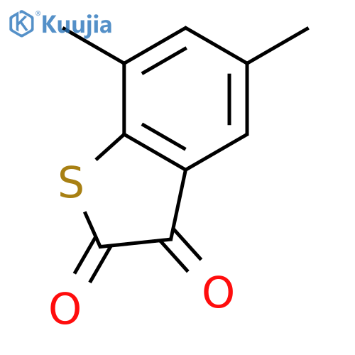 Benzo[b]thiophene-2,3-dione, 5,7-dimethyl- structure