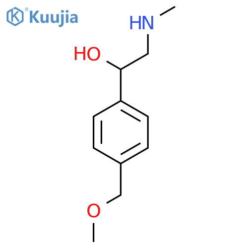 1-4-(methoxymethyl)phenyl-2-(methylamino)ethan-1-ol structure