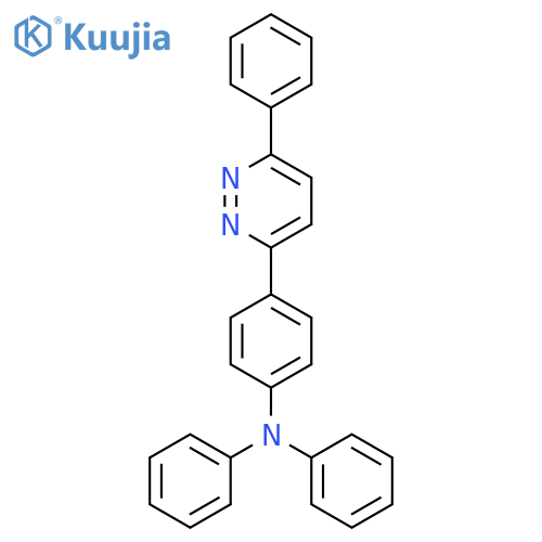 Benzenamine, N,N-diphenyl-4-(6-phenyl-3-pyridazinyl)- structure