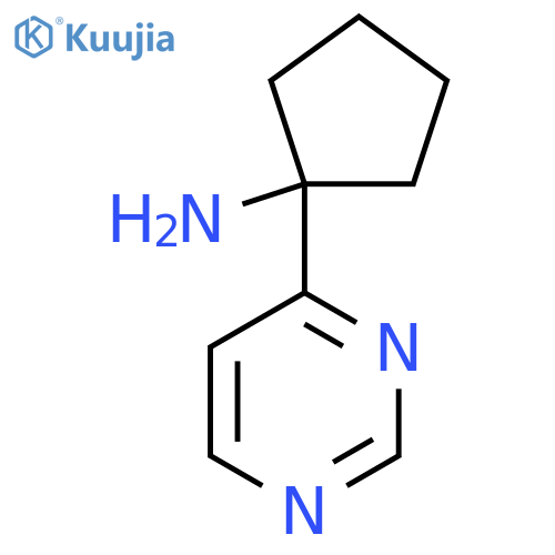 1-(pyrimidin-4-yl)cyclopentan-1-amine structure