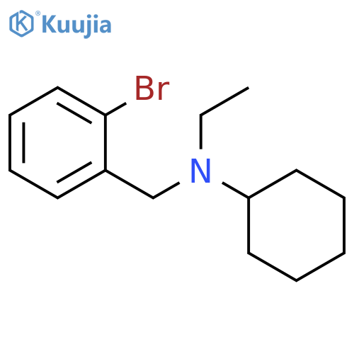 Benzenemethanamine, 2-bromo-N-cyclohexyl-N-ethyl- structure