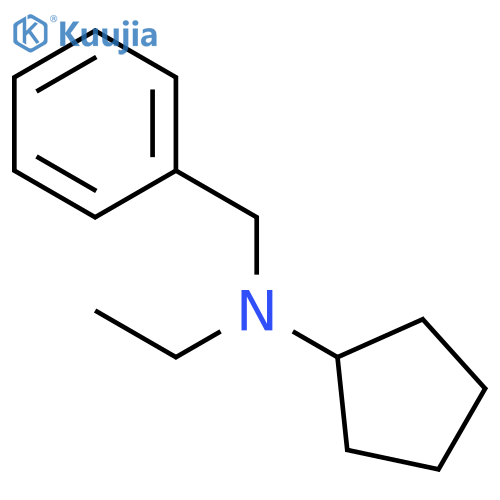 N-benzyl-N-ethylcyclopentanamine structure