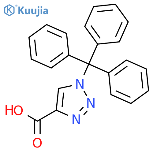 1-Trityl-1H-1,2,3-triazole-4-carboxylic acid structure