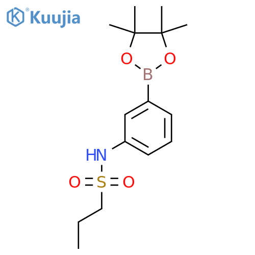 N-[3-(4,4,5,5-Tetramethyl-1,3,2-dioxaborolan-2-yl)phenyl]propane-1-sulfonamide structure