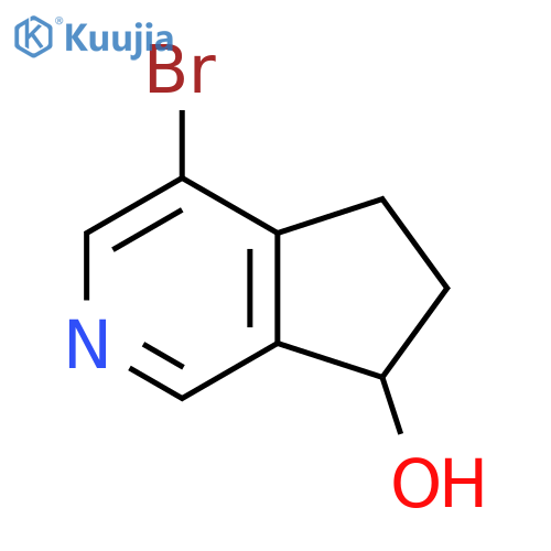 4-Bromo-6,7-dihydro-5H-cyclopentaCpyridin-7-ol structure