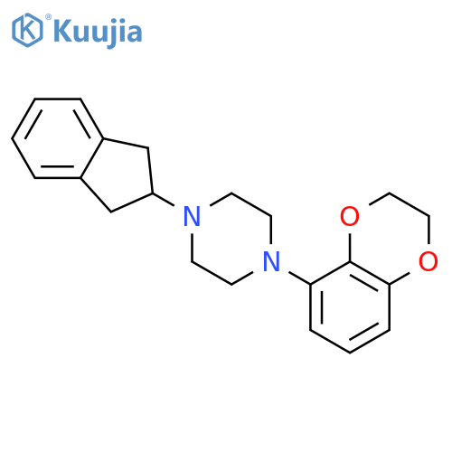Piperazine,1-(2,3-dihydro-1,4-benzodioxin-5-yl)-4-(2,3-dihydro-1H-inden-2-yl)- structure