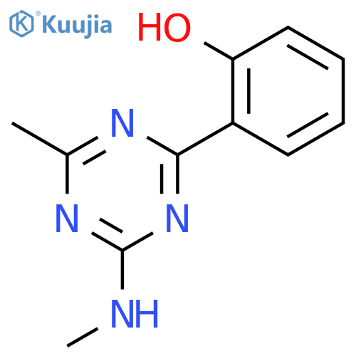 2-4-Methyl-6-(methylamino)-1,3,5-triazin-2-ylphenol structure