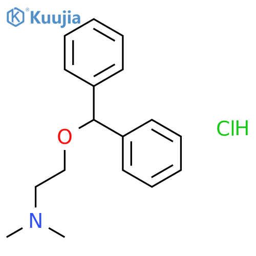 Diphenhydramine hydrochloride structure