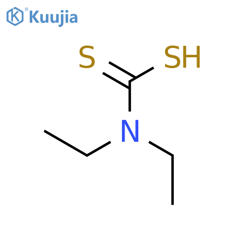 Carbamodithioic acid,N,N-diethyl- structure