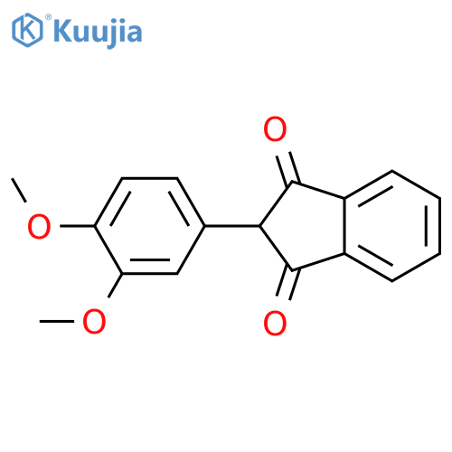 2-(3,4-Dimethoxyphenyl)-1H-indene-1,3(2H)-dione structure