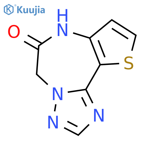 5H-THIENO[2,3-F][1,2,4]TRIAZOLO[1,5-D][1,4]DIAZEPIN-6(7H)-ONE structure
