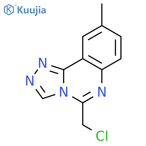 1,2,4-Triazolo[4,3-c]quinazoline, 5-(chloromethyl)-9-methyl- structure