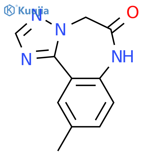 5H-[1,2,4]Triazolo[1,5-d][1,4]benzodiazepin-6(7H)-one, 10-methyl- structure