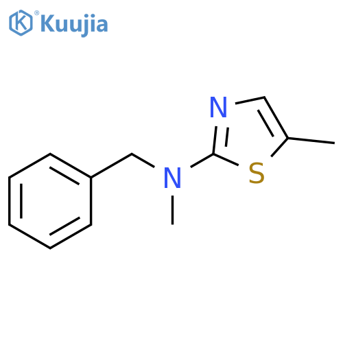 N-benzyl-N,5-dimethyl-1,3-thiazol-2-amine structure