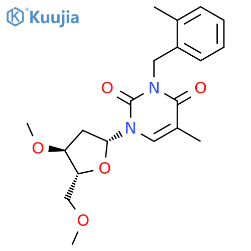 Thymidine, 3',5'-di-O-methyl-3-[(2-methylphenyl)methyl]- structure