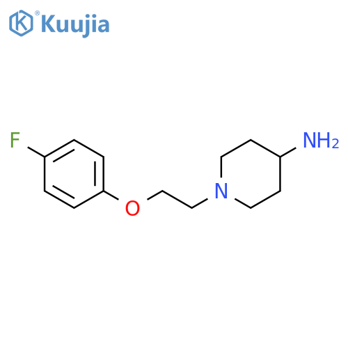 1-2-(4-fluorophenoxy)ethylpiperidin-4-amine structure