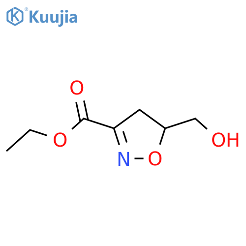 ethyl 5-(hydroxymethyl)-4,5-dihydro-1,2-oxazole-3-carboxylate structure