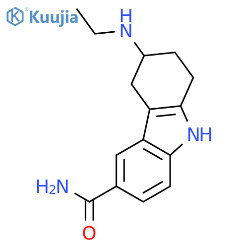 1H-Carbazole-6-carboxamide, 3-(ethylamino)-2,3,4,9-tetrahydro- structure