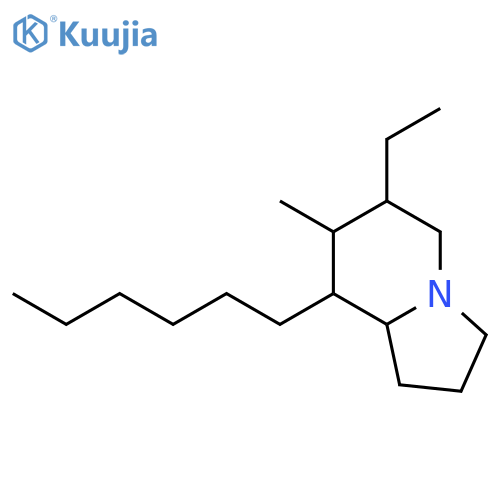 Indolizine, 6-ethyl-8-hexyloctahydro-7-methyl- structure