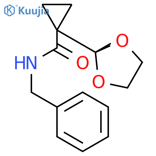 Cyclopropanecarboxamide,1-(2-methyl-1,3-dioxolan-2-yl)-N-(phenylmethyl)- structure