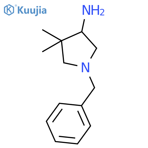 1-benzyl-4,4-dimethylpyrrolidin-3-amine structure