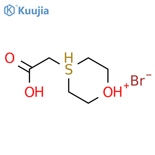 1,4-Oxathianium, 4-(carboxymethyl)-, bromide structure