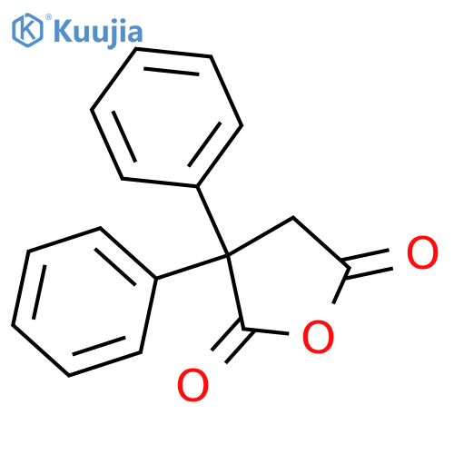 2,5-Furandione, dihydro-3,3-diphenyl- structure