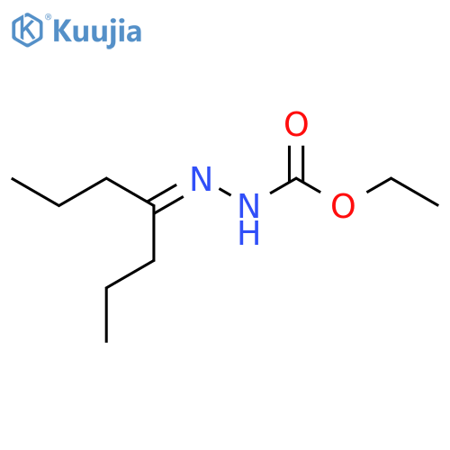 Carbazic acid, 3-(1-propylbutylidene)-, ethyl ester structure