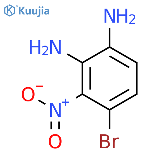 4-bromo-3-nitro-benzene-1,2-diamine structure