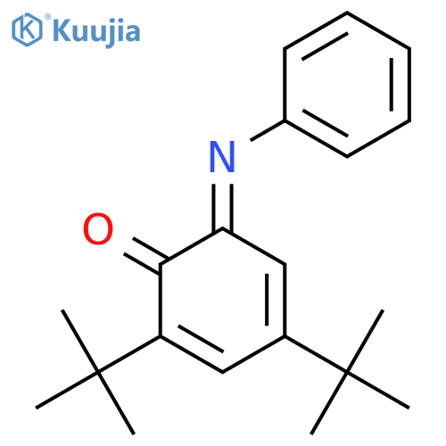 2,4-Cyclohexadien-1-one, 2,4-bis(1,1-dimethylethyl)-6-(phenylimino)- structure