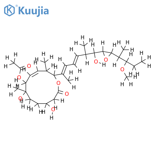 (8E,12E,14E)-7-acetoxy-3,6,17-trihydroxy-21-methoxy-6,10,12,16,20-pentamethyl-18,19-epoxytricosa-8,12,14-trien-11-olide structure