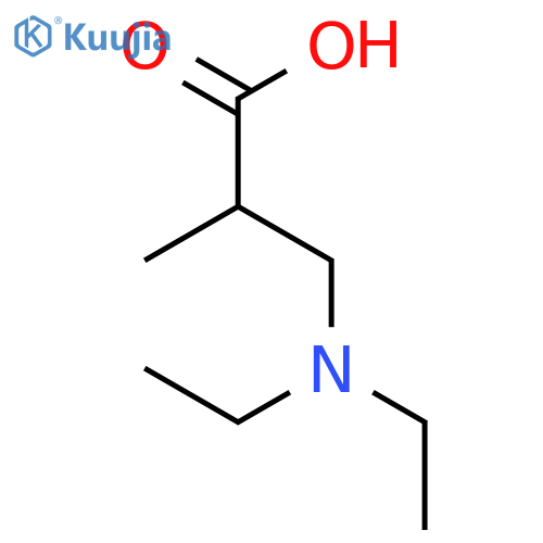 3-(Diethylamino)-2-methylpropanoic acid structure