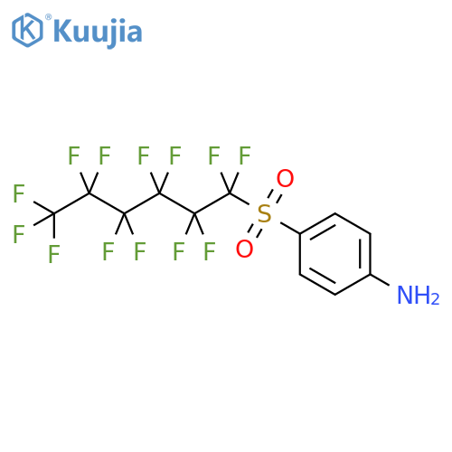 Benzenamine, 4-[(tridecafluorohexyl)sulfonyl]- structure